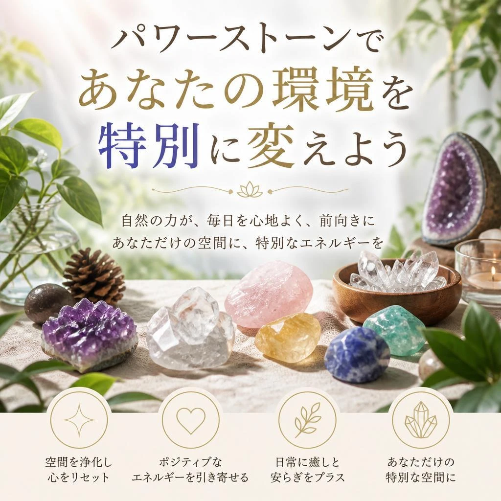 パワーストーンであなたの環境を特別に変えよう