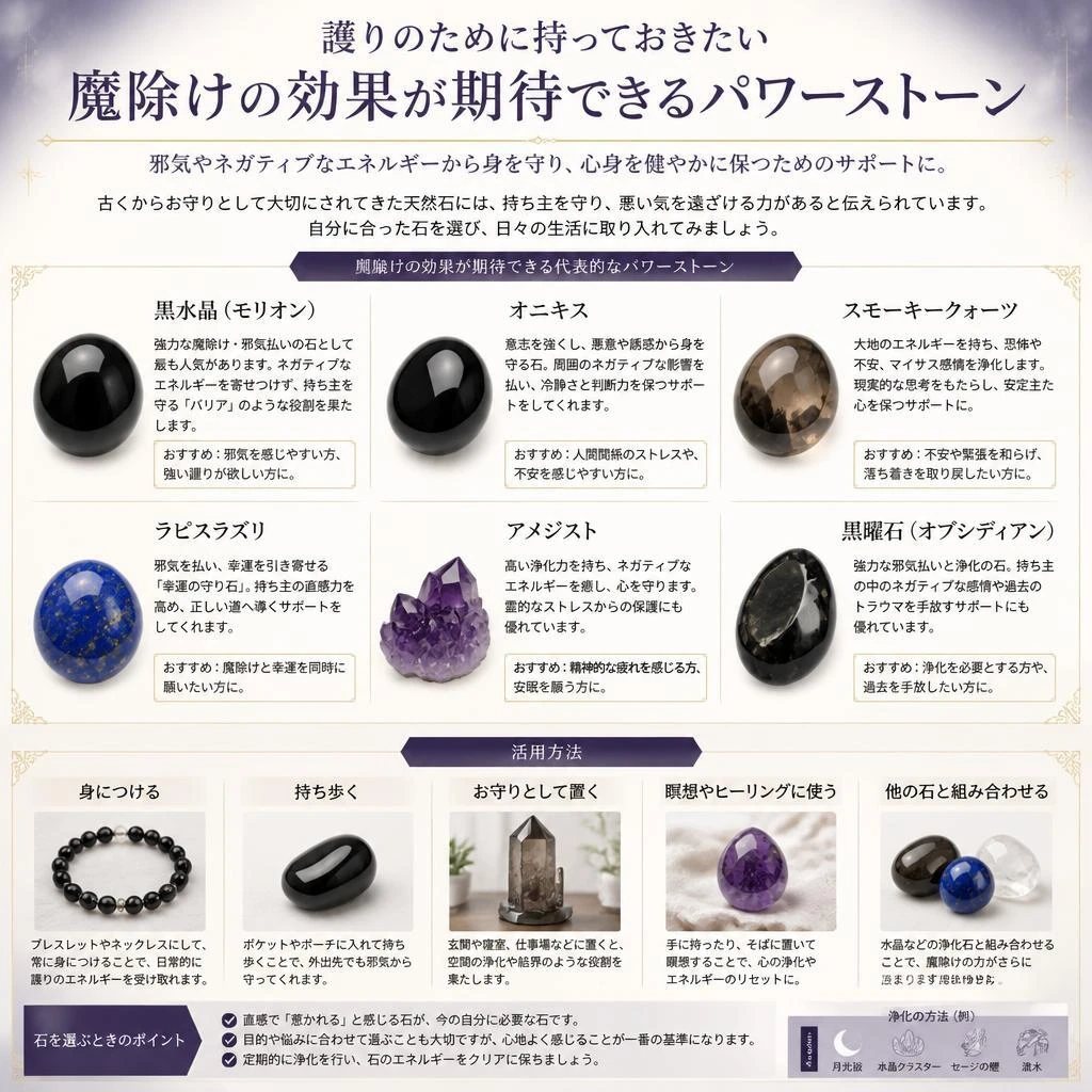 魔除けのパワーストーン