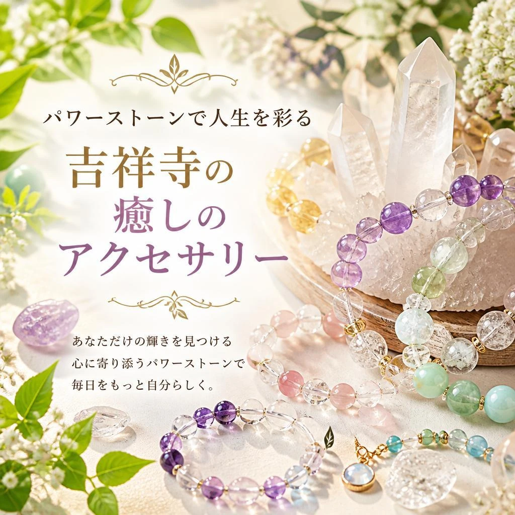 パワーストーンで人生を彩る 吉祥寺の癒しのアクセサリー