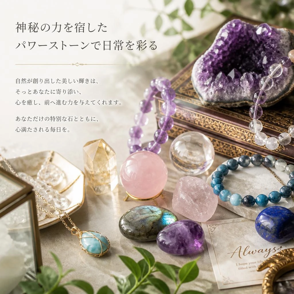神秘の力を宿したパワーストーンで日常を彩る
