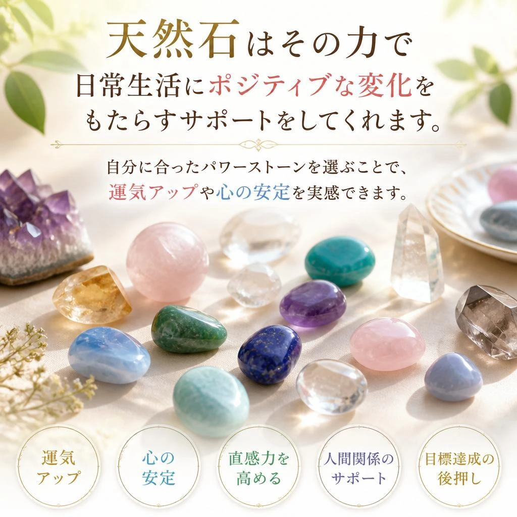 天然石の力で変化を促進！