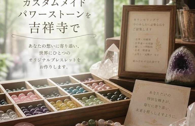 あなただけのカスタムメイドパワーストーンを吉祥寺で
