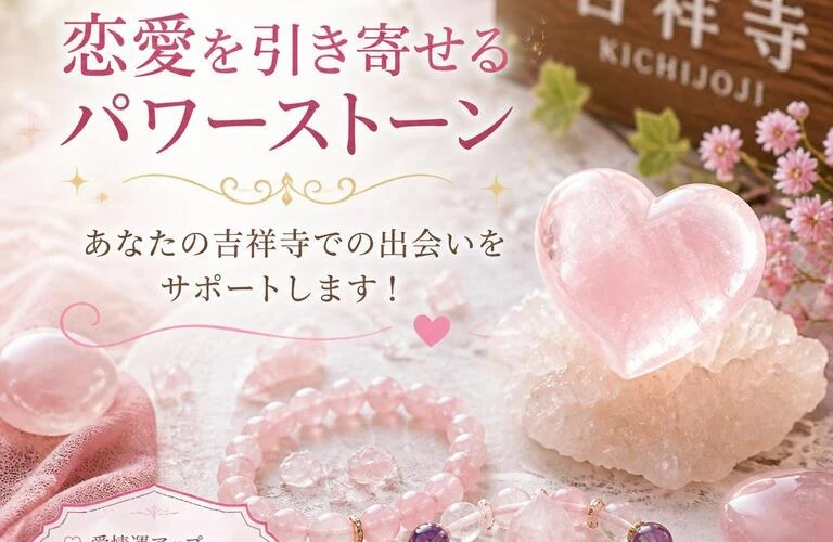 恋愛を引き寄せるパワーストーン、あなたの吉祥寺での出会いをサポートします！